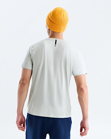 Mens Dynamic ShortSleeve Tee TNF Cumulus Cloud Light Heather BACK