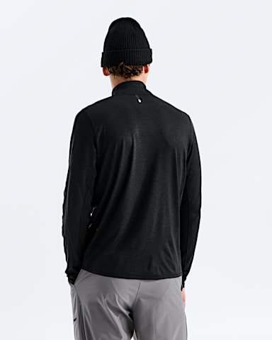 Haut  glissire un quart Dynamic pour hommes TNF Bruyere Foncee Noir TNF BACK