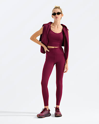 Womens Jaida Pocket Leggings27 TNF Burgundy Crush HERO2
