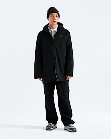 Mens TNF Range Lightweight Hooded Parka TNF TNF Black Main