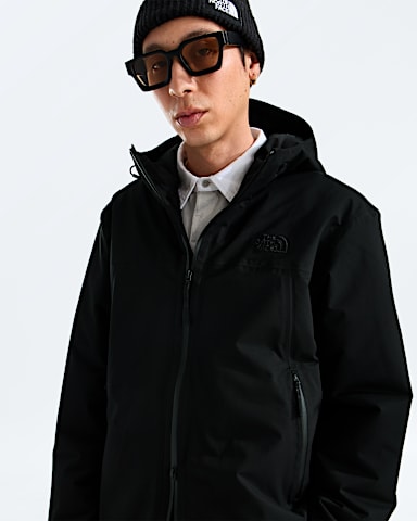 Mens TNF Range Lightweight Hooded Parka TNF TNF Black HERO2