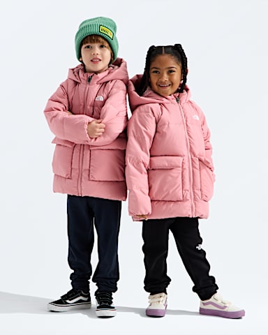 Parka double en molleton North Down pour enfants TNF Primrose HERO