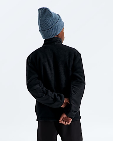 Boys Yumiori Off Peak FullZip Jacket TNF TNF Black BACK