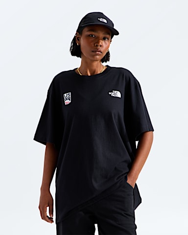 Unisex US Ski and Snowboard Relaxed ShortSleeve Tee TNF TNF Black HERO3