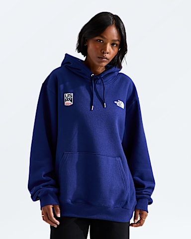 Unisex US Ski and Snowboard Relaxed Hoodie TNF Bold Blue HERO3