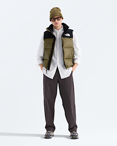 Mens 1996 Retro Nuptse Vest TNF Caraway SeedTNF Black HERO2