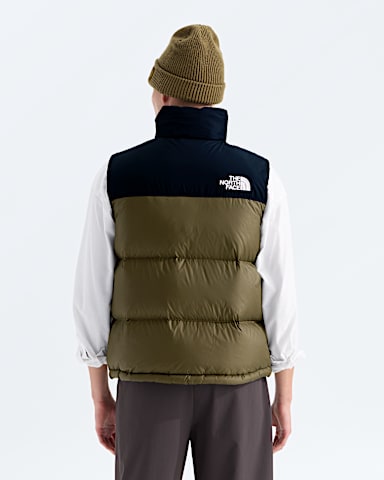 Mens 1996 Retro Nuptse Vest TNF Caraway SeedTNF Black BACK
