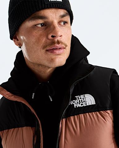 Mens 1996 Retro Nuptse Vest TNF Copper SiltTNF Black HERO3