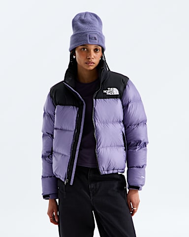 Womens 1996 Retro Nuptse Jacket TNF Grounded Plum TNF Black Main