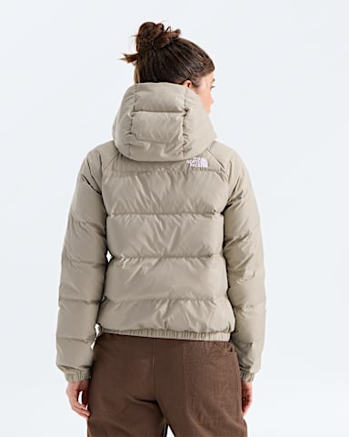 Womens Hydrenalite Down Hoodie TNF Timeless Taupe BACK