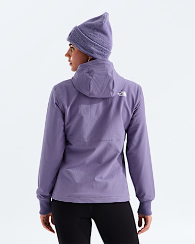 Womens Shelbe Raschel Hoodie TNF Grounded Plum BACK
