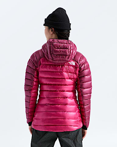 Womens Summit Series Breithorn Hoodie TNF Lali Guran  Burgundy Crush BACK