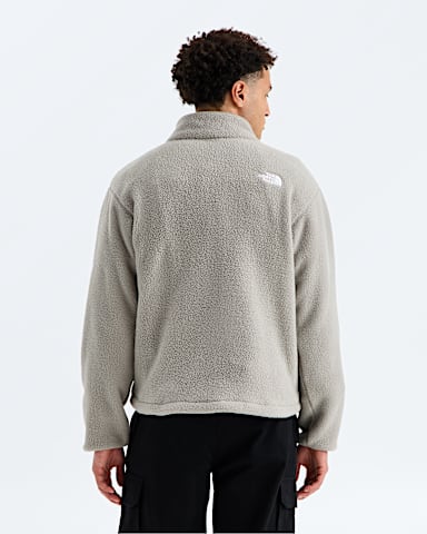 Mens TNF Fleeski Zip Pullover TNF Stone Slab BACK