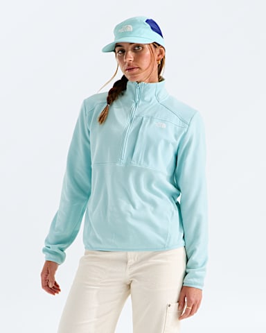 Womens TNF Performance Fleece Zip TNF Glacier Light Heather Main