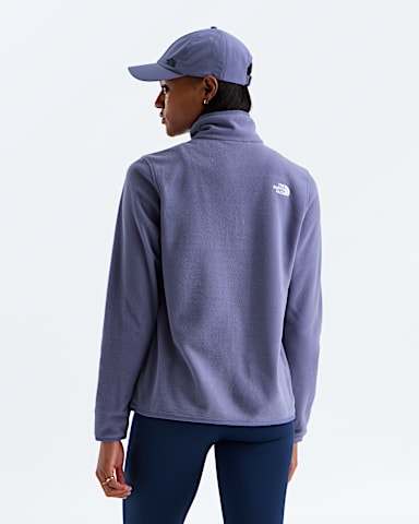Womens Glacier Fleece Zip Jacket TNF Grounded Plum BACK