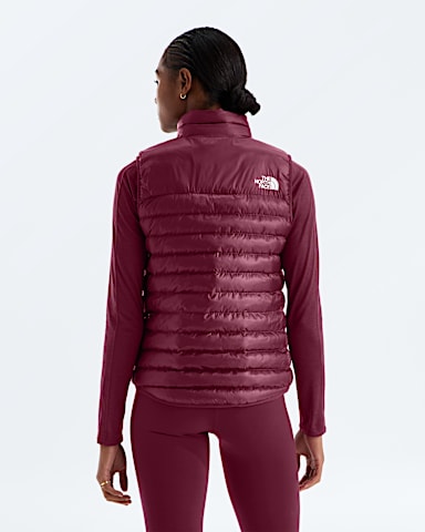 Womens Terra Peak Vest TNF Burgundy CrushLali Guram BACK