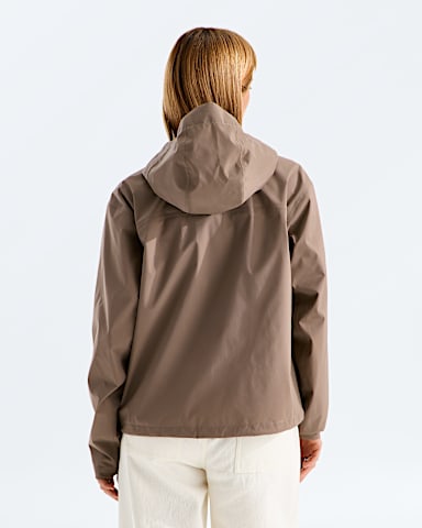 Manteau capuchon Voyage Rain 3L pour femmes TNF Grenat BACK