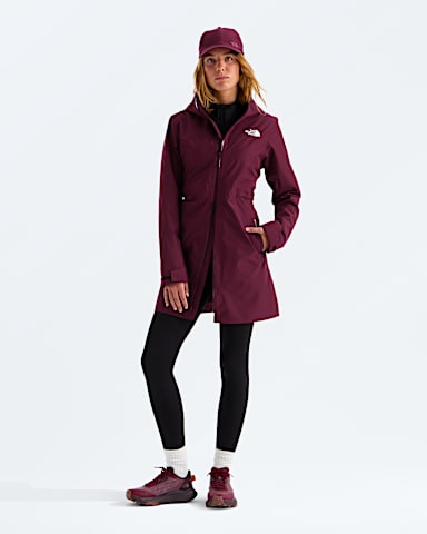 Womens DRYVENT Hikesteller Parka TNF Burgundy Crush Main