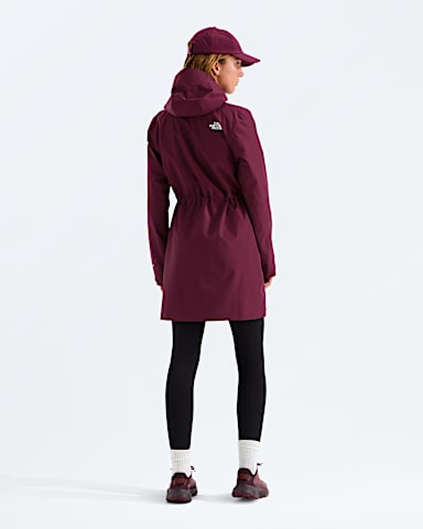 Womens DRYVENT Hikesteller Parka TNF Burgundy Crush BACK