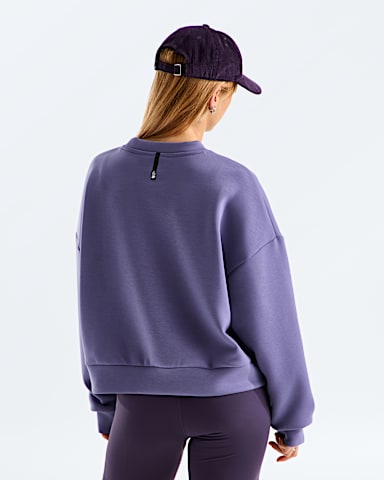 Womens Jaida Crew TNF Grounded Plum BACK