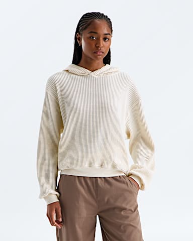 Womens Chabot 20 Hoodie TNF White Dune Main