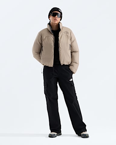 Womens Pertex Nuptse Reversible Jacket TNF GarnetTNF Black HERO2