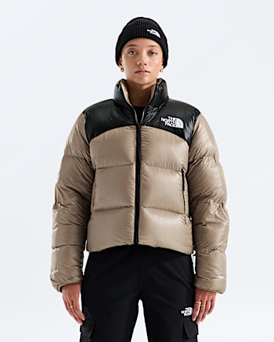Womens Pertex Nuptse Reversible Jacket TNF GarnetTNF Black HEROREV
