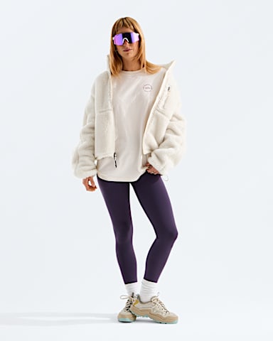 Womens Evolution TNF NSE Relaxed LongSleeve Tee TNF White Dune HERO2