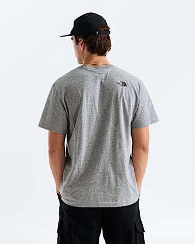 Mens AXYS ShortSleeve Tee TNF TNF Pale Grey Heather BACK