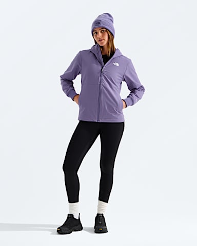 Womens Shelbe Raschel Hoodie TNF Grounded Plum HERO2