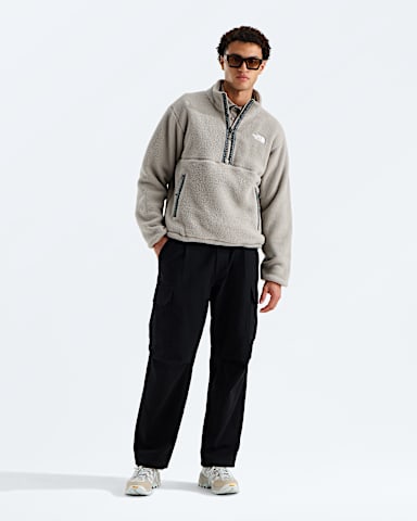 Mens TNF Fleeski Zip Pullover TNF Stone Slab HERO2