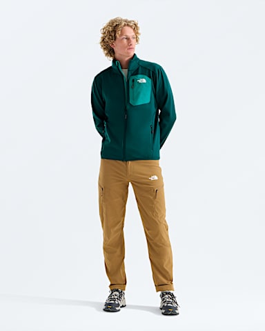 Mens Crest Full Zip Jacket TNF Pacific TealTNF Black HERO2