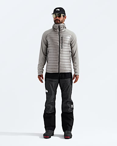 Mens Summit Series Breithorn LT Hybrid Hoodie TNF Stone Slab HERO2
