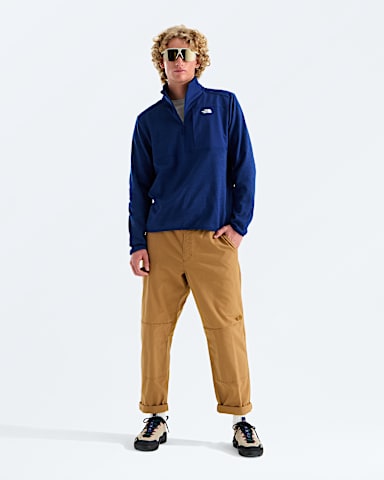 Mens TNF Performance Fleece Zip TNF Bold Blue Dark Heather HERO2