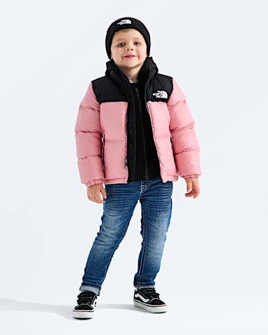 Kids 1996 Retro Nuptse Jacket TNF Primrose HERO3