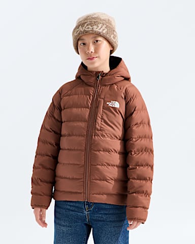 Boys Reversible Perrito Hooded Jacket TNF Copper Silt Main