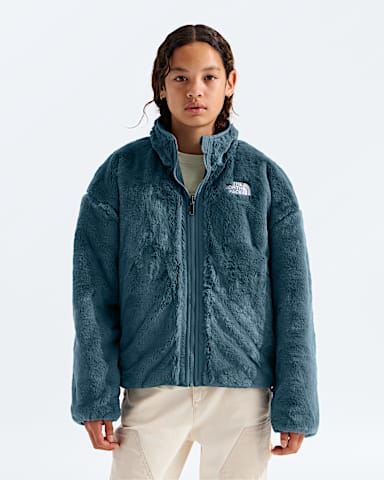 Girls Reversible Shasta FullZip Jacket TNF Granite Grey HEROREV