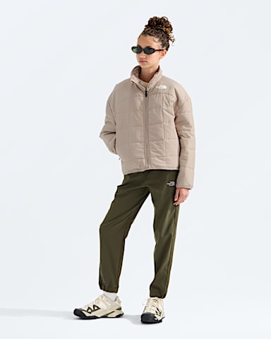 Girls Reversible Shasta FullZip Jacket TNF Timeless Taupe HERO2