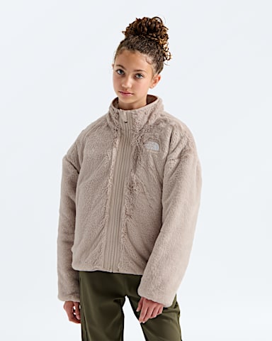 Girls Reversible Shasta FullZip Jacket TNF Timeless Taupe HEROREV