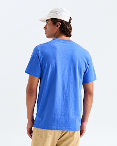Mens Evolution Simple Dome Regular ShortSleeve Tee TNF Active Blue BACK