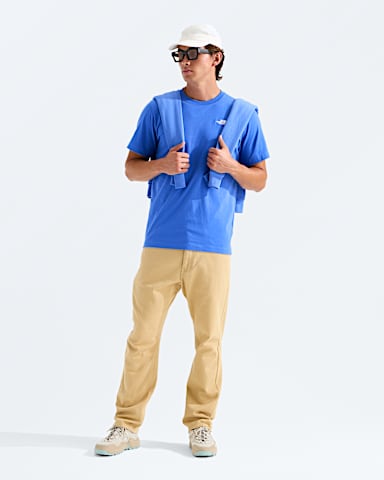 Mens Evolution Simple Dome Regular ShortSleeve Tee TNF Active Blue HERO2