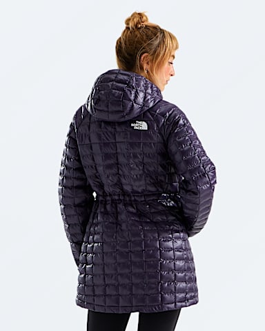 Womens THERMOBALL Hooded Parka TNF Endless Dusk BACK