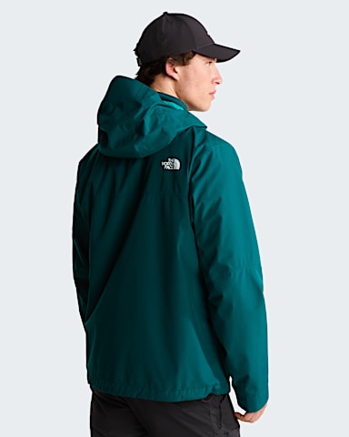 Mens DRYVENT ZipIn Jacket TNF Pacific Teal BACK