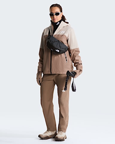 Womens DRYVENT ZipIn Jacket TNF Garnet Timeless Taupe HERO2