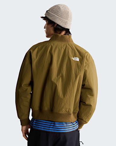 Mens TNF Energy Bomber Jacket TNF Caraway Seed BACK
