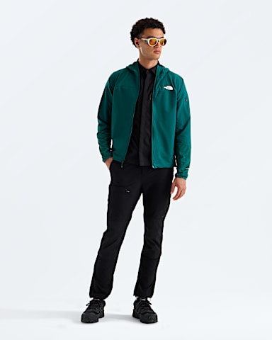 Mens Tek Approach FUTUREFLEECE Hooded Jacket TNF Pacific Teal HERO2