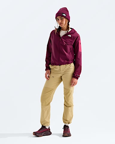 Womens Tek Approach FUTUREFLEECE Hooded Jacket TNF Burgundy CrushLali Guram HERO2
