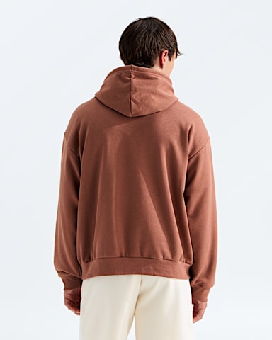 Mens Evolution Simple Dome Oversize Hoodie TNF Copper Silt BACK