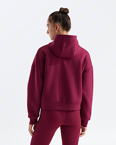 Womens Jaida FullZip Hooded Jacket TNF Burgundy Crush BACK