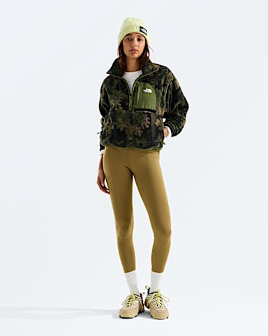 Womens Yumiori Off Peak Zip JacketPrint TNF Woodland Green Yosemite Oak Print HERO2